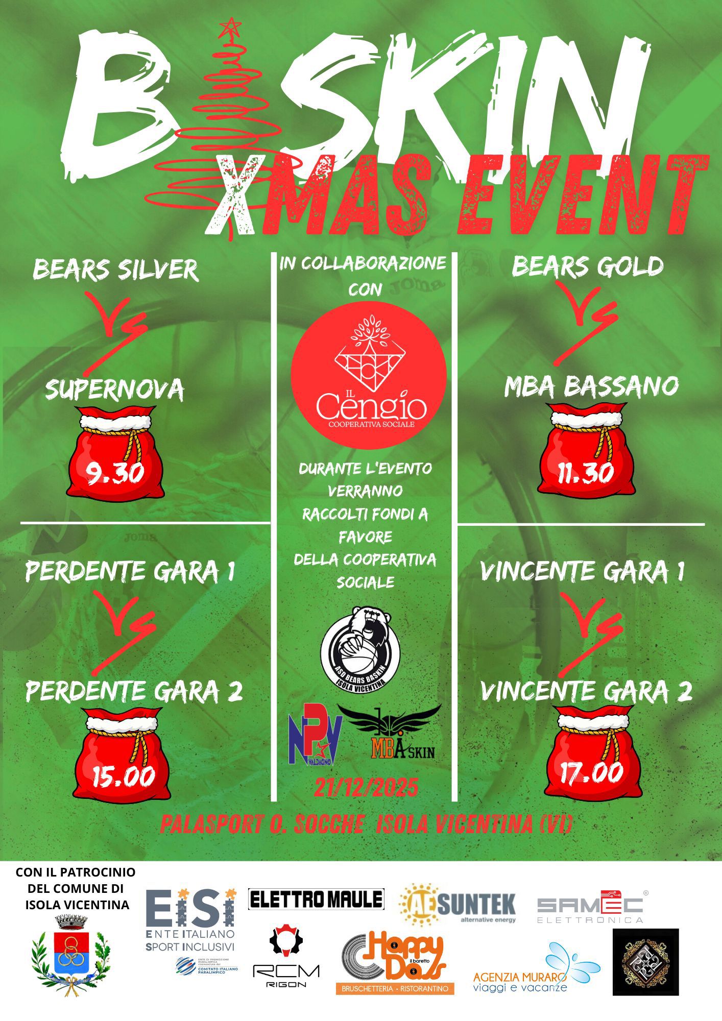 Locandina Baskin Xmas Event